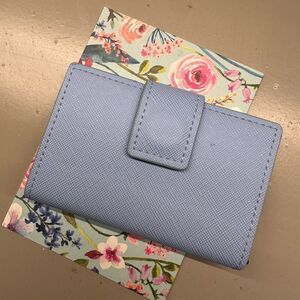 Chow Thai Fook |  blue leatherr business card holder card presenter